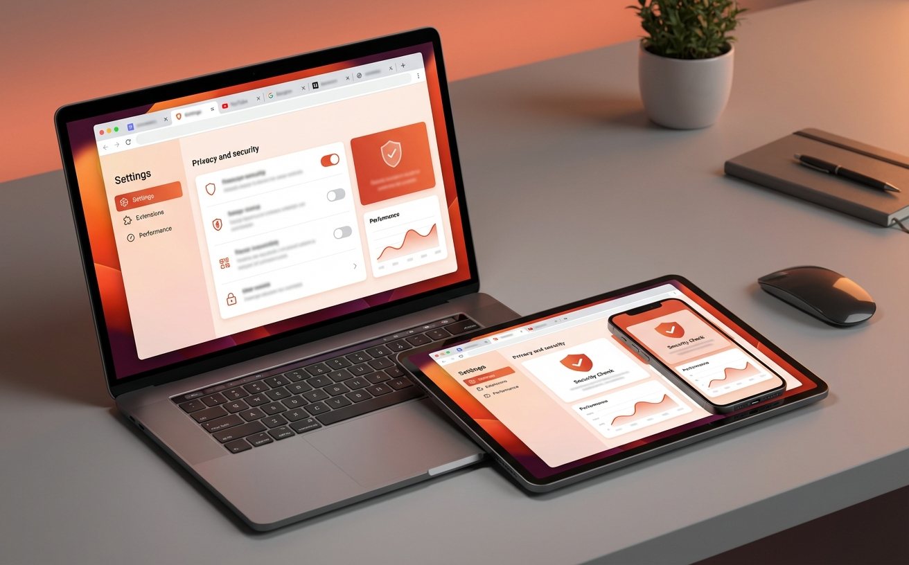 谷歌浏览器安全与隐私保护界面展示